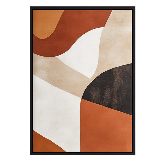 Jalom Modern Abstract Wall Art - Large Framed Canvas Print