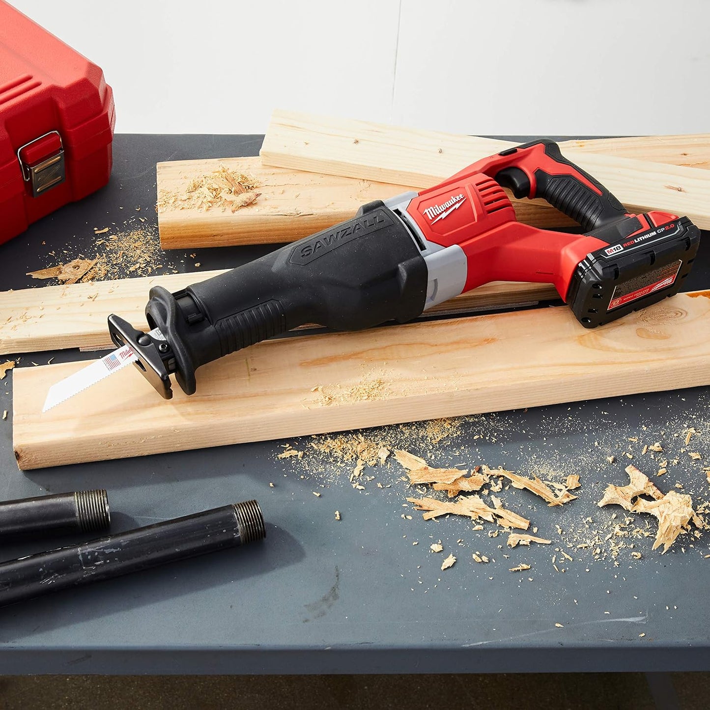 2621-20 M18 18V Lithium Ion Cordless Sawzall 3,000RPM Reciprocating Saw with Quik Lok Blade Clamp and All Metal Gearbox (Bare Tool)